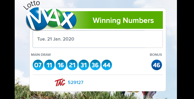 lotto max and tag